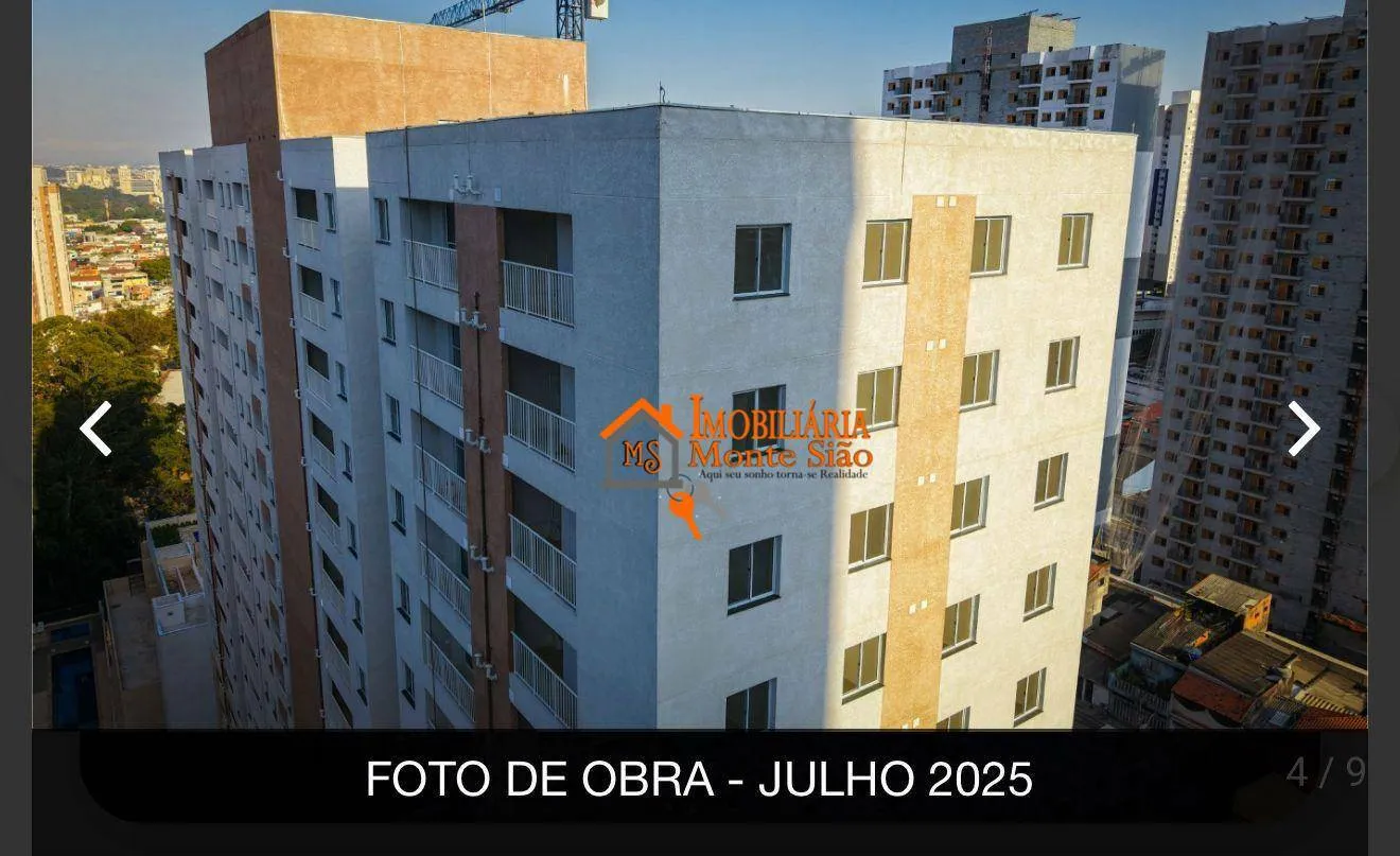 Imagem Apartamento com 2 dormitórios à venda, 44 m² por R$ 420.000,00 - Vila Antonieta - Guarulhos/SP
