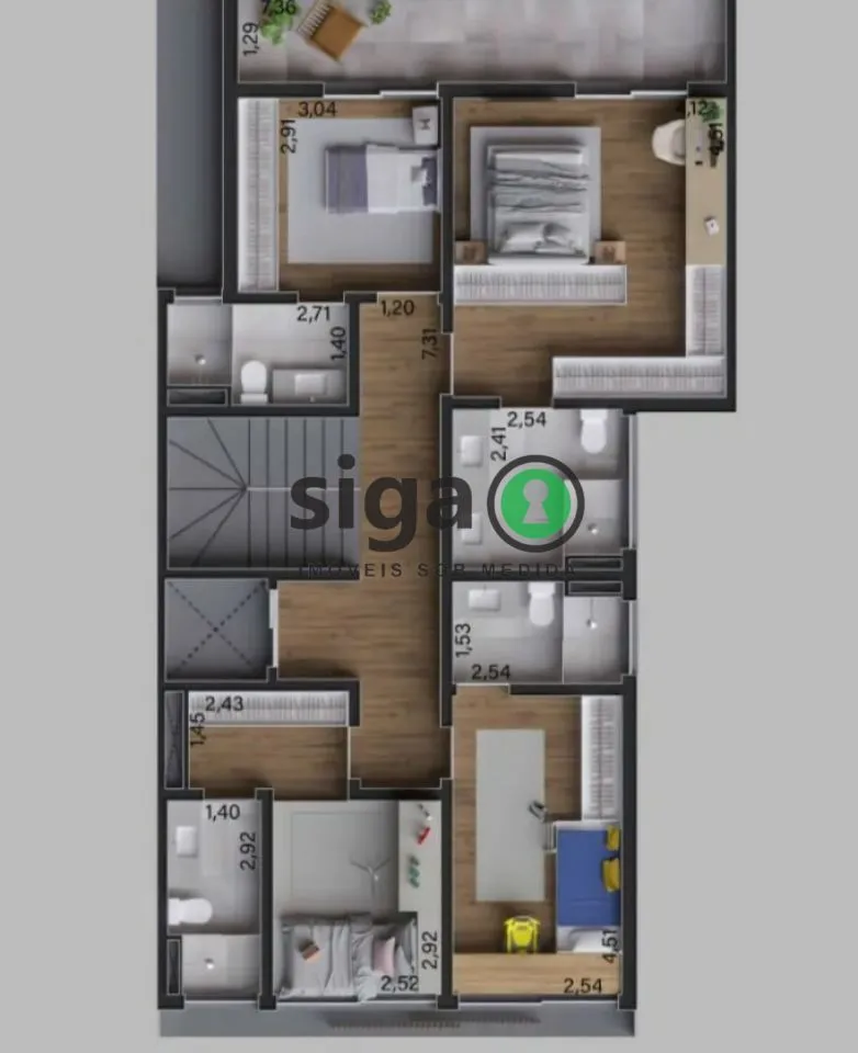 Imagem Casa em Condomínio para venda no Brooklin 04 suítes, São Paulo - SP