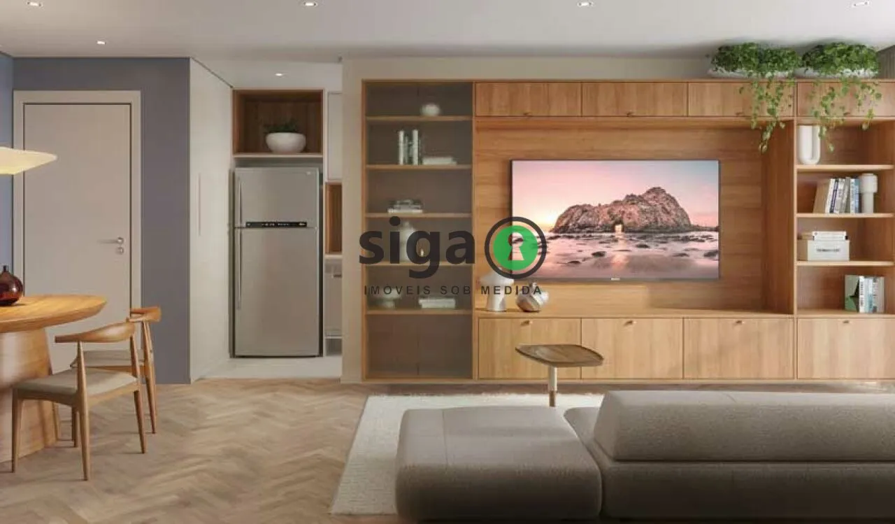 Foto do imóvel apartamento de 74m² no Brooklin com 2 Suítes, vaga e banheiro com ventilação Natural