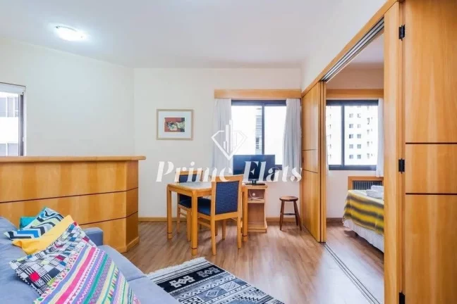Imagem Flat disponível para venda no Hotel Hampton Park no Jardim Paulista, com 31m², 1 dormitório e 1 vaga