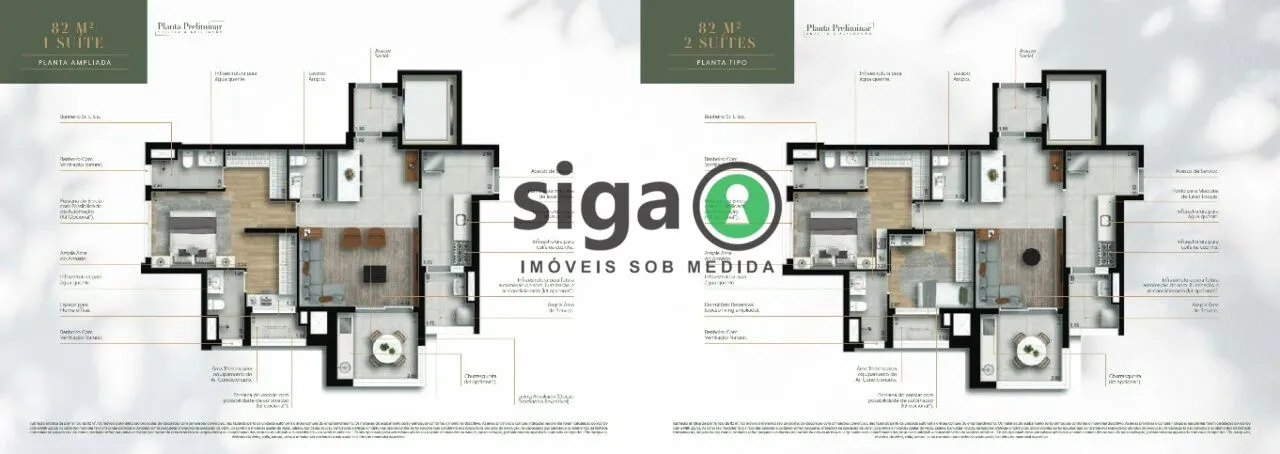 Imagem Apartamento para venda na Chácara Santo Antônio 02 suítes, São Paulo - SP