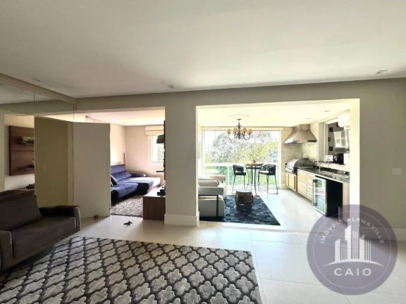 Imagem Apartamento 122m², 2 dormitórios aluguel por R$ 11.000/mês- Alphaville/SP