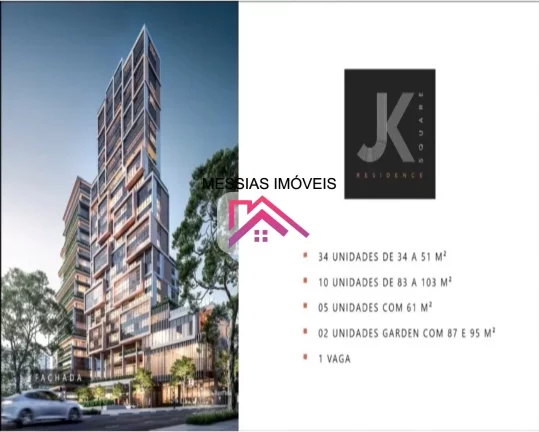 Imagem APARTAMENTOS DE 1 E 2 DORMITÓRIOS E 1 VAGA - JK SQUARE ITAIM