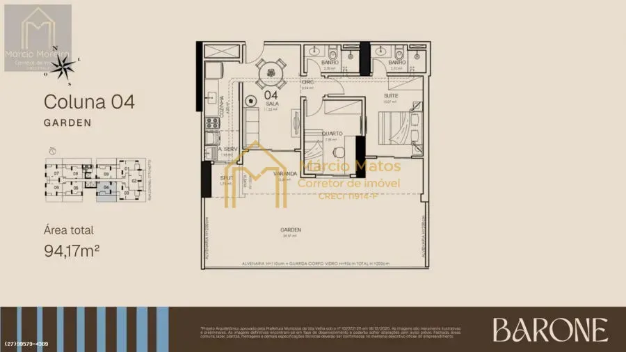 Imagem APARTAMENTO PARA VENDA EM VILA VELHA, JOCKEY DE ITAPARICA, 2 DORMITÓRIOS, 1 SUÍTE, 2 BANHEIROS, 1 VAGA