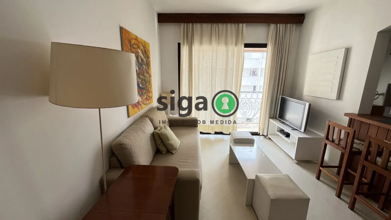 Foto do imóvel Flat à venda no Jardins com vaga , reformado e mobiliado .