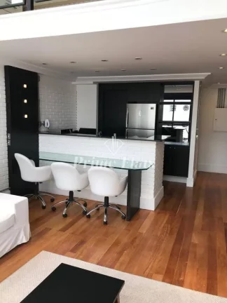 Imagem Flat disponível para venda no Condomínio Edifício Loft São Paulo II, com 75m², 1 dormitório e 2 vagas