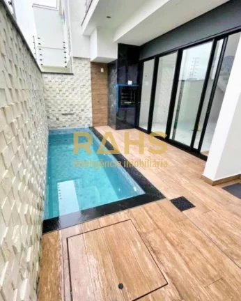 Imagem Sobrado Geminado de alto padrão, no bairro Saguaçú, pronto para morar com 160,52m² privativos. E...