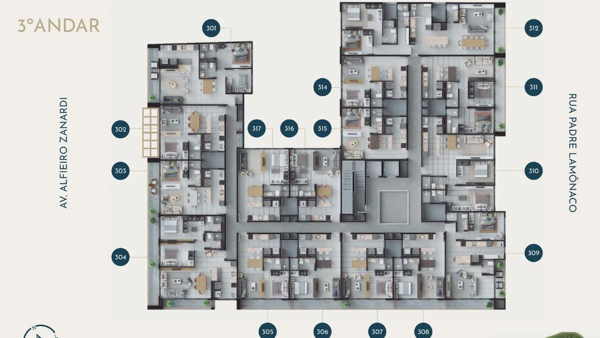 Imagem Studio à venda em Torres, Praia da Cal, com 1 quarto, 50.39m2