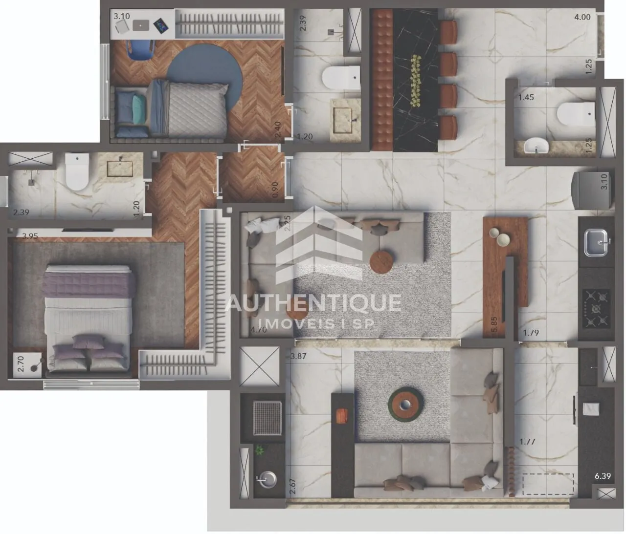 Imagem Living Hereditá Ipiranga - Apartamento à venda no bairro Ipiranga - São Paulo/SP, Zona Sul