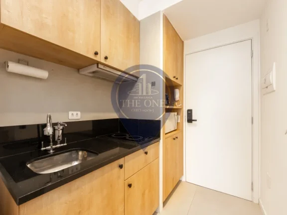 Imagem Venda de Apartamento de 1 Quarto na Cidade de São Paulo-SP, Bairro Pinheiros: Suite, Sala, Banheiro, 27m² de área!