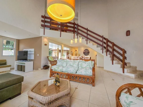 Imagem Belíssima casa à venda, com 5 Dormitórios 3 Suítes 310m2 de área útil - Riviera de São Lourenço - Bertioga S/P
