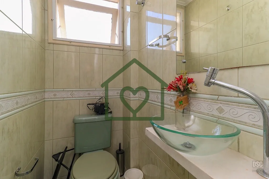 Imagem Apartamento de 86m² com 3 dormitórios, 2 banheiros, sala de estar, sacada, cozinha, escritório. C...