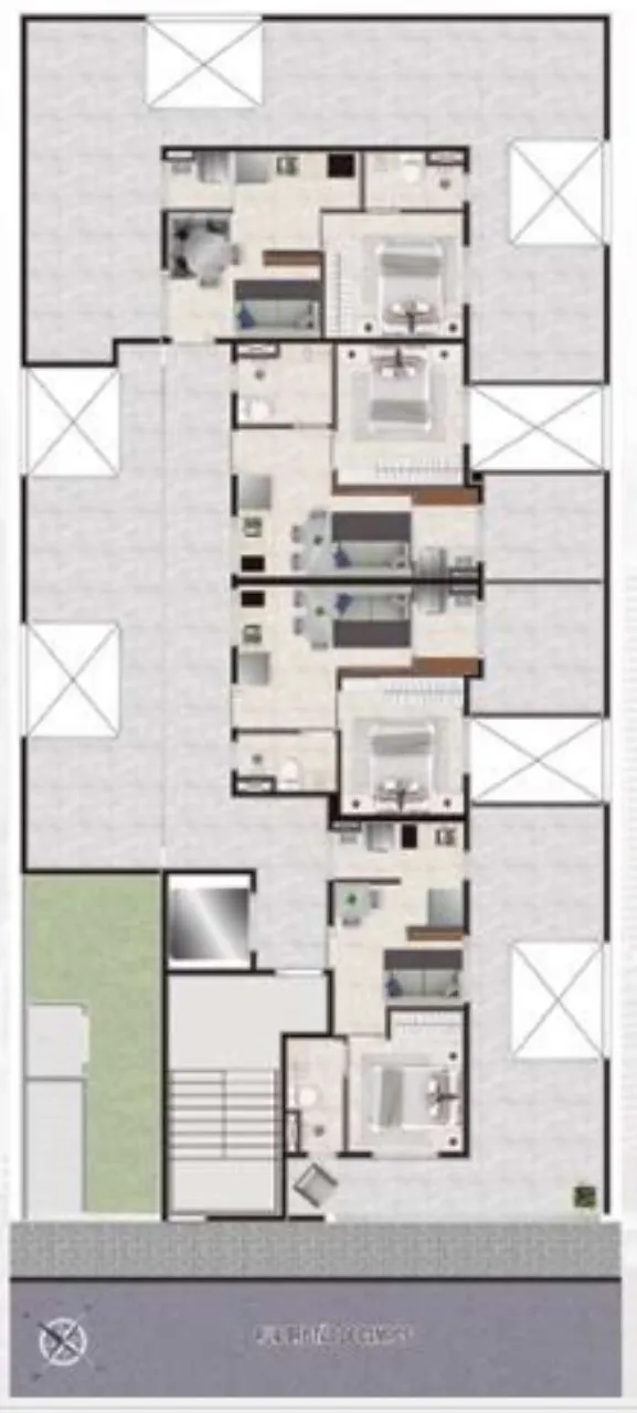 Imagem Apartamento à venda no Morumbi, São Paulo-SP, 1 quarto, 1 banheiro, 25,00 m² de área no Condomínio The Hub Morumbi.
