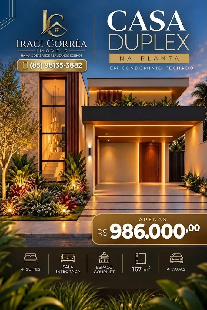 Imagem Casa com 3 Quartos à Venda, 126 m² em Aquiraz - Aquiraz