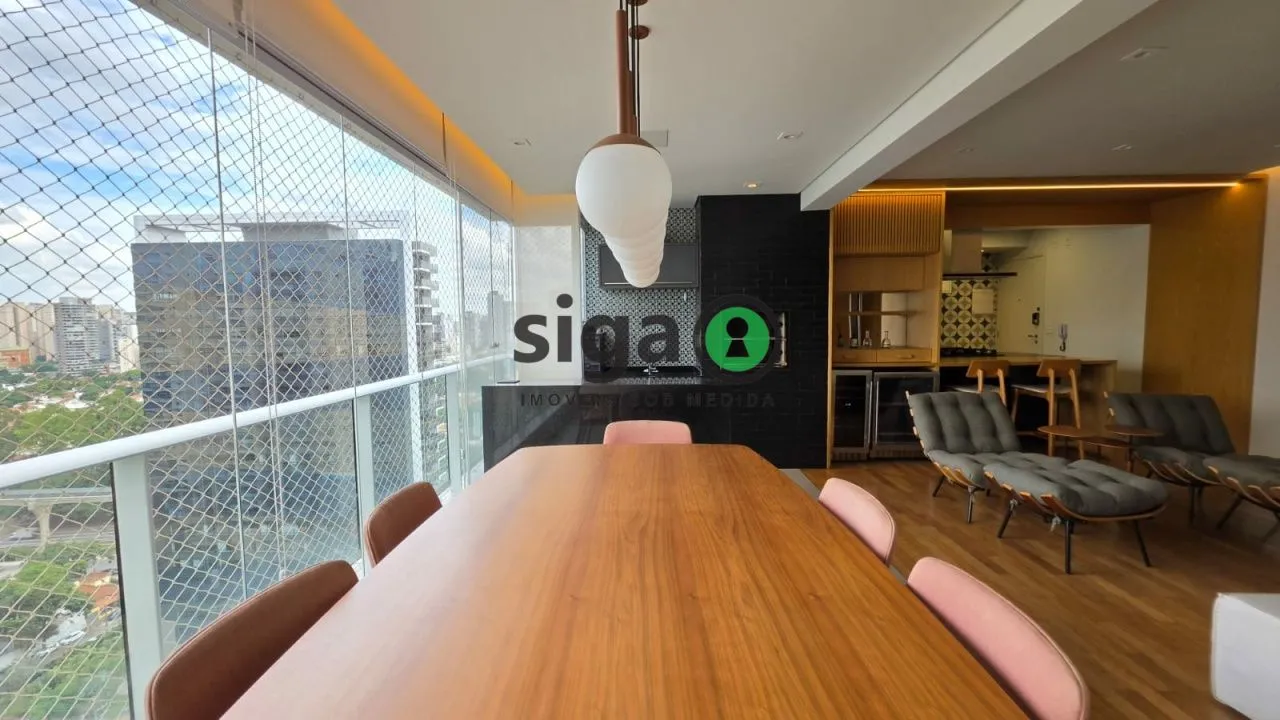Imagem Brooklin - 105 m² - 2 dormitórios sendo 2 Suítes - Varanda Gourmet - Pronto para Morar