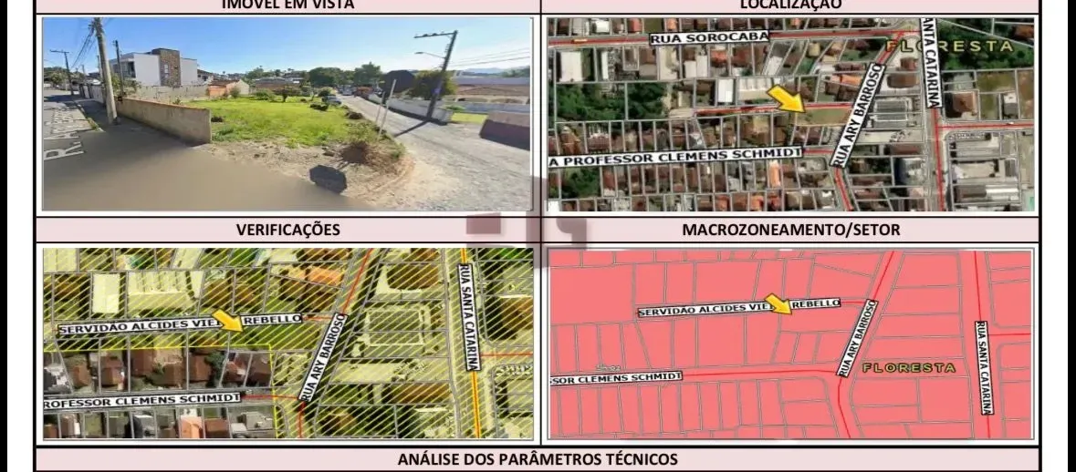 Imagem Terreno à Venda, 957 metros em Floresta - Joinville