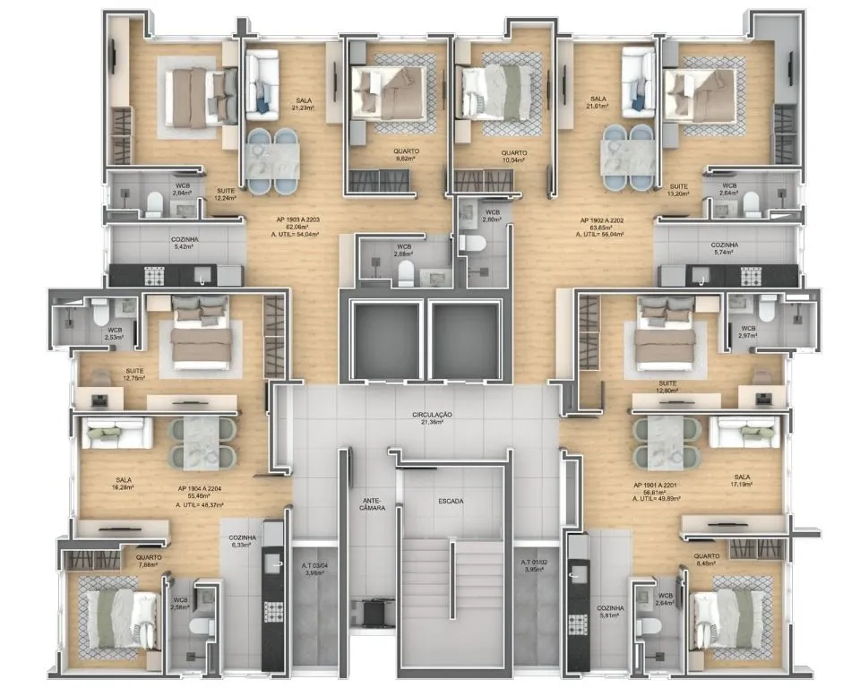 Imagem Apartamento à venda, 42 m² por R$ 407.547,00 - Manaíra - João Pessoa/PB