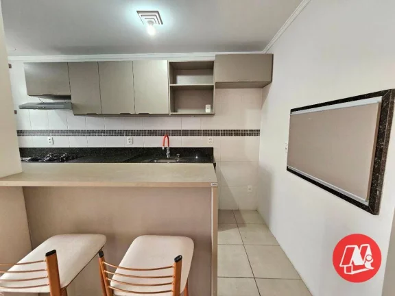 Imagem Morano aluga no bairro Santo Antônio, espetacular apartamento 2 dormitórios com 1 suíte e vaga de garagem dupla coberta.