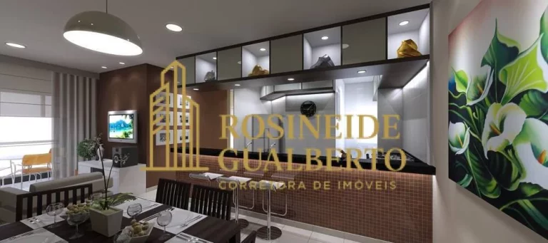 Imagem Apartamentos de 2 quartos (suíte), varanda gourmet, piscina, fitness e SPA.