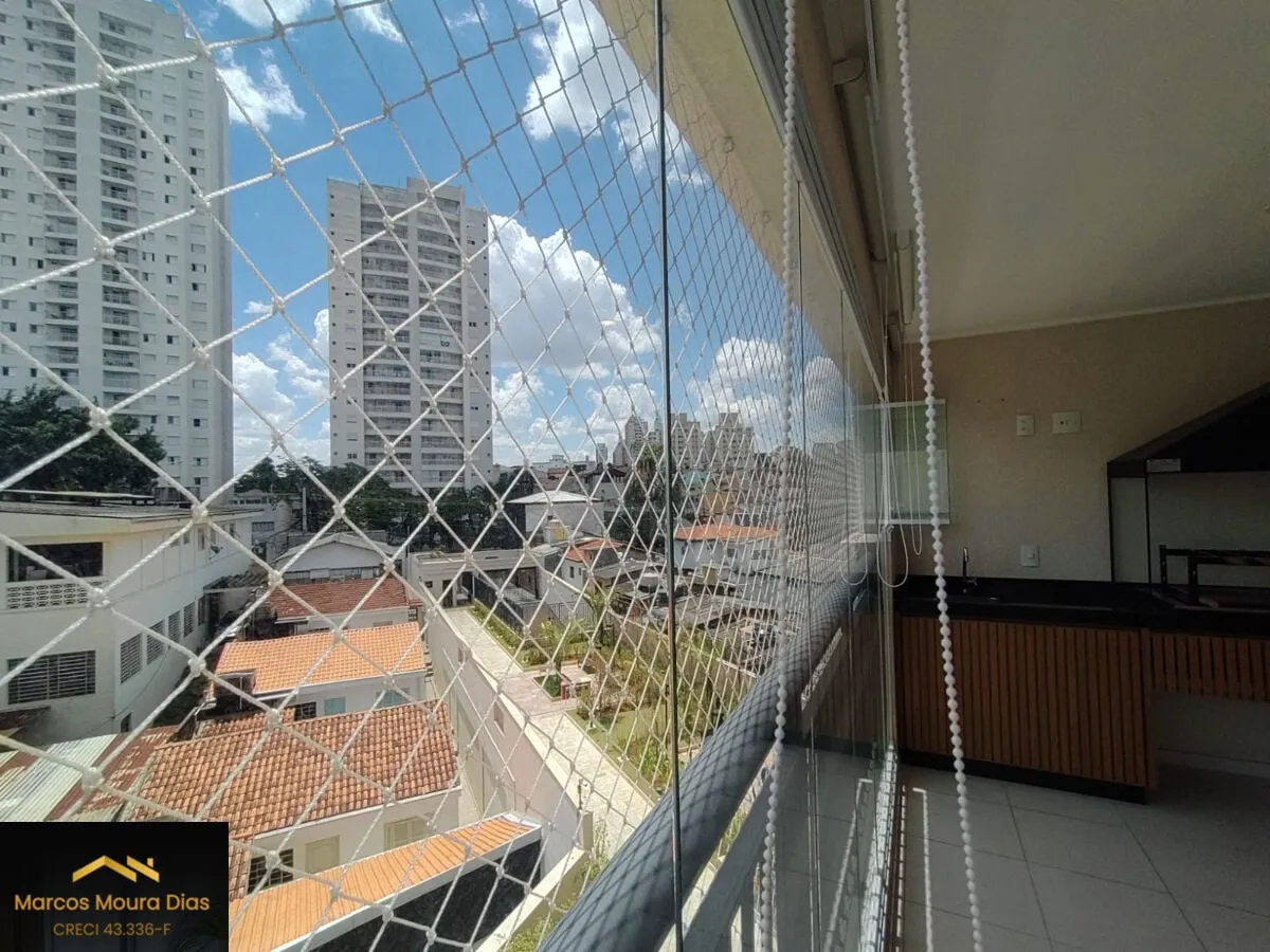 Imagem Apartamento à venda 86 m2, 2 dormitórios sendo 1 suíte, 2 vagas, churrasqueira na varanda, lavabo. Edifício com Lazer e Portaria 24 hs