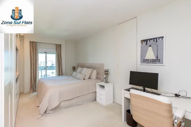 Imagem Impecável Apartamento à Venda No Brooklin Com 1 Suíte e 2 Vagas
