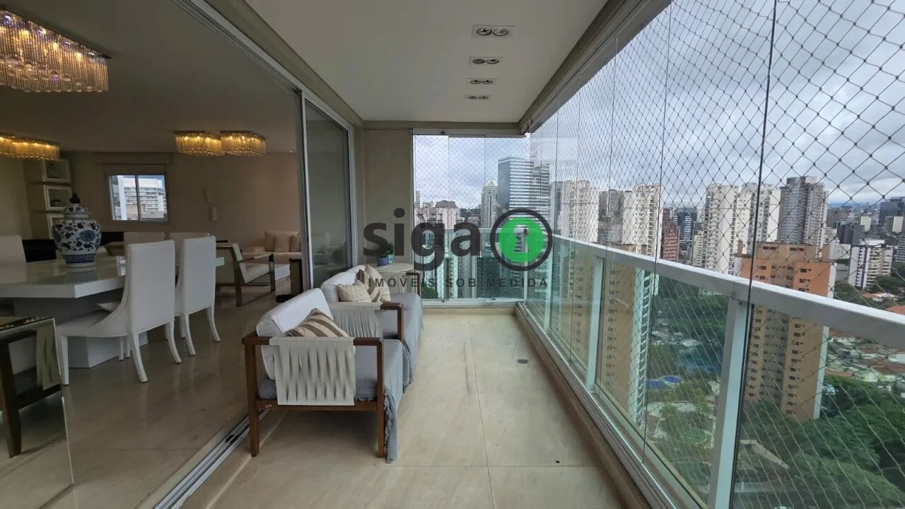 Imagem Brooklin - 198 m² - Andar Alto - 3 Suítes - Varanda Gourmet - Quadra de Tênis