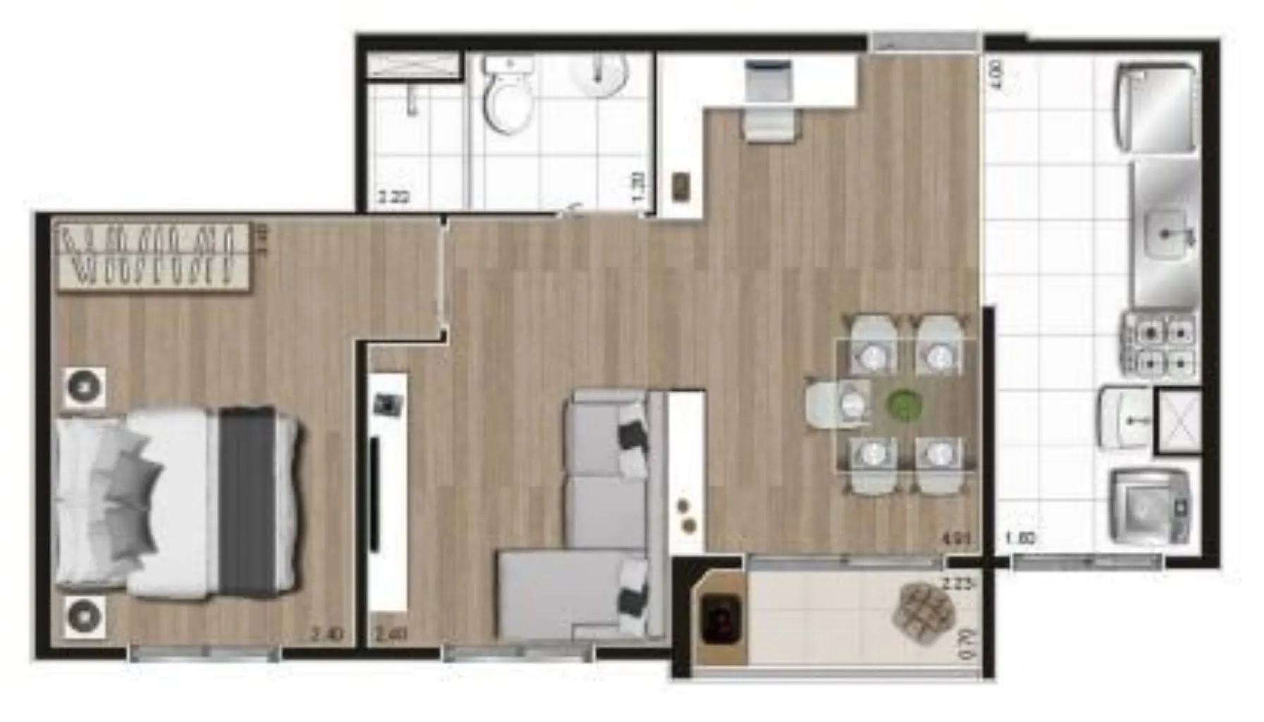 Imagem Comprar apartamento com 2 quartos em Tatuapé, São Paulo/SP