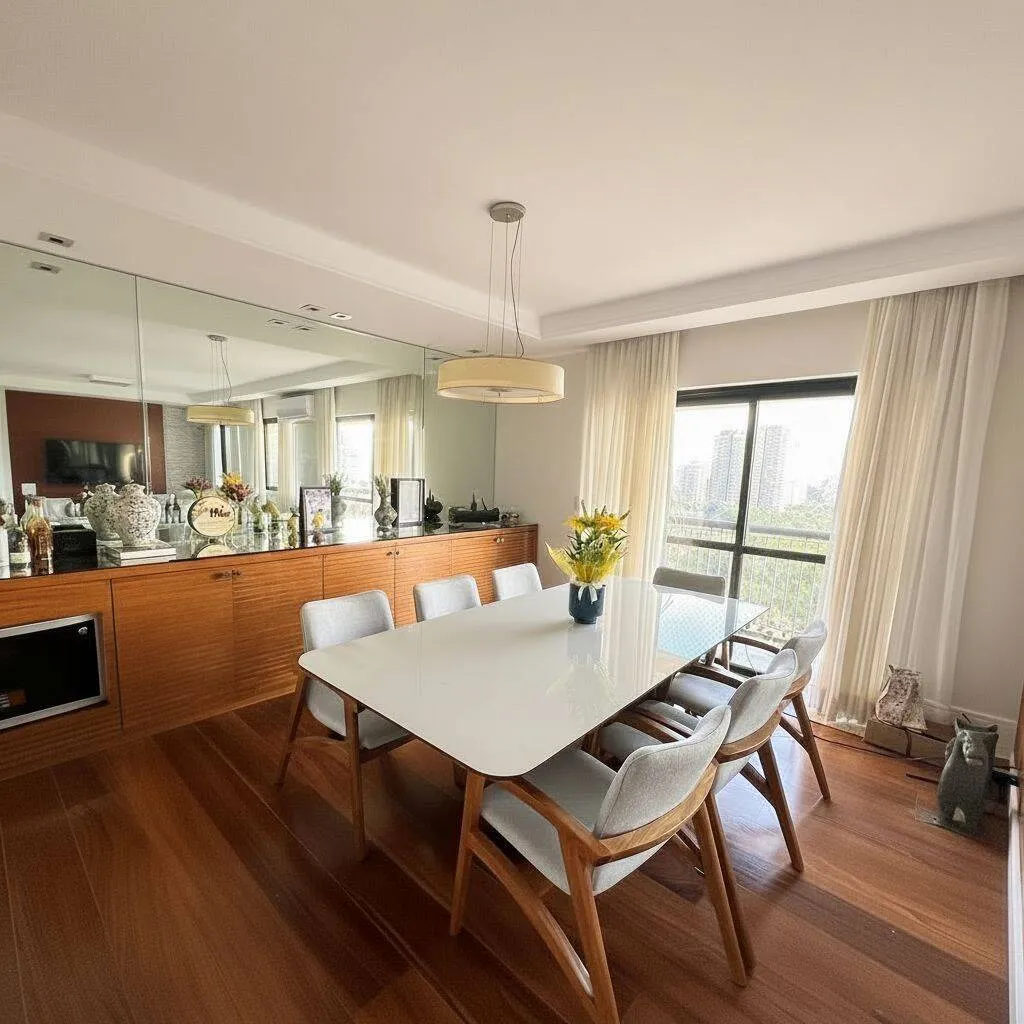 Imagem Apartamento Indianópolis - 117M², 3 Dorms, 3 Suítes, 4 Vagas, Armários.