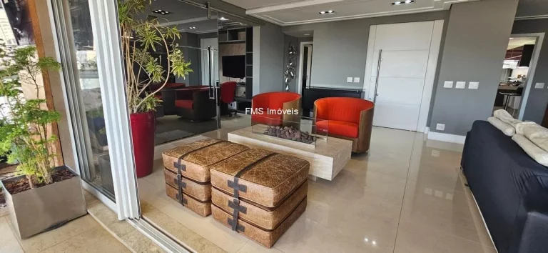 Imagem Apartamento à venda ou locação na Vila Romana com 4 Quartos sendo 3 Suítes, 4 Banheiros, 3 Vagas.