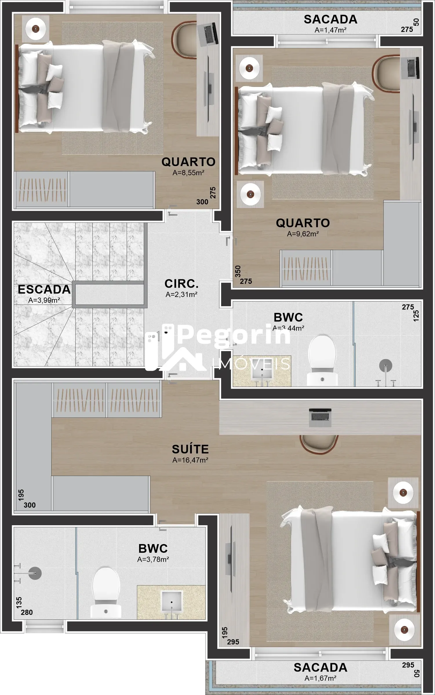 Imagem SOBRADO 03 QUARTOS 116M²
