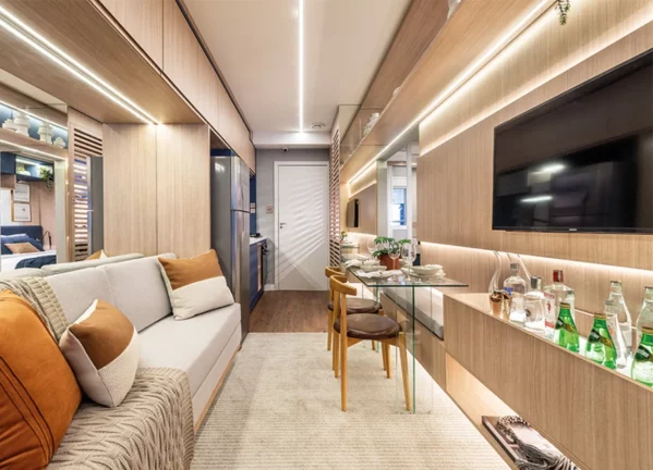 Imagem Apartamento com varanda e lazer completo a apenas 200 metros da estação Adolfo Pinheiro do Metrô.