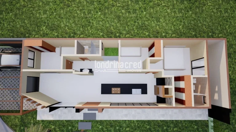 Imagem Casa no Heimtal Park: 3 Quartos (1 Suíte), Sala Ampla, Churrasqueira, Jardim de Inverno e Acabamentos em Porcelanato. Conforto e Espaço em 98 m²!