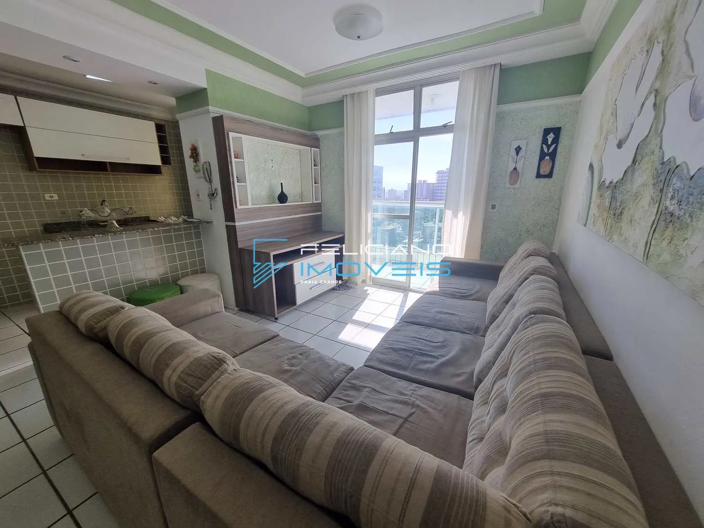 Imagem Apartamento com 2 quartos, Caiçara, Praia Grande - R$ 467 mil, Cod: 5971