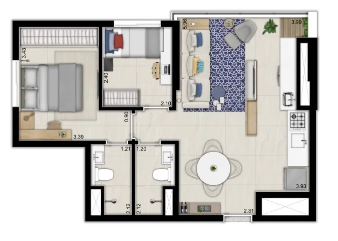 Imagem Versos Ipiranga - NR - Apartamento à venda no bairro Ipiranga - São Paulo/SP