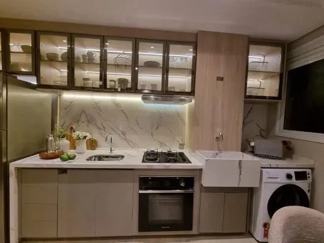 Imagem Apartamento à venda em Santos-SP, Jabaquara: 2 quartos, 1 sala, 1 banheiro, 1 vaga de garagem, 43m². Adquira já!