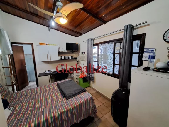 Imagem Sobrado à venda com 118m², 3 quartos, 2 suítes, 2 vagas, churrasqueira por R$1015.000,00 no Boqueirão em Santos