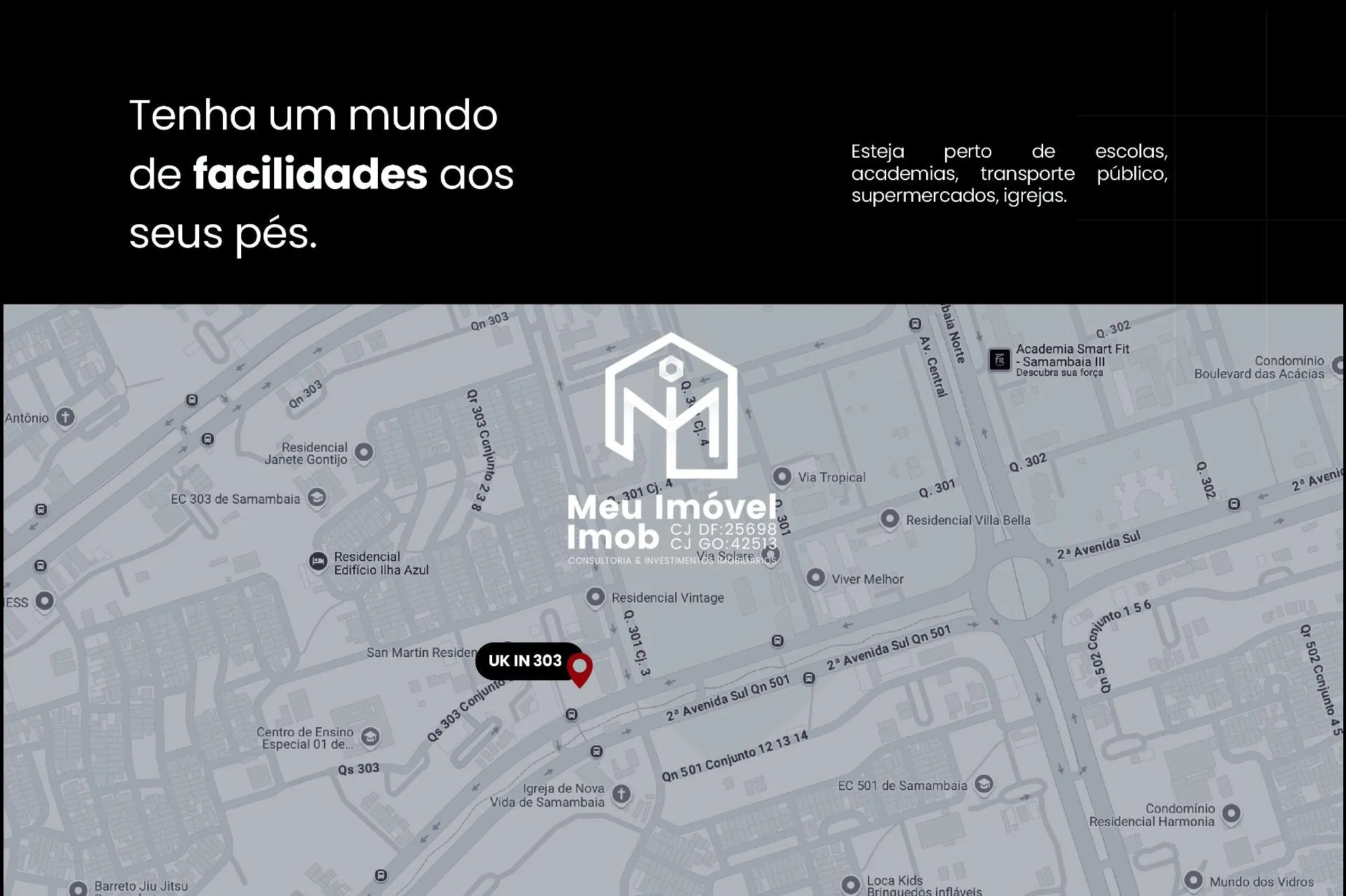 Imagem UK in 303 APTO 2 Quartos 1 Suíte 1 Vaga 45m² Samambaia/DF