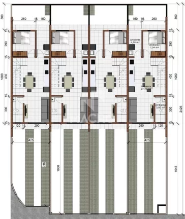Imagem Geminado Duplex | Amizade | 3 quartos | 86m²
