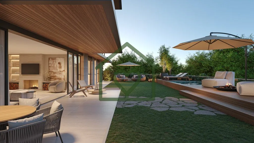Imagem Um projeto exclusivo, com arquitetura autoral, verdadeiras mansões suspensas cercadas de muito verd...