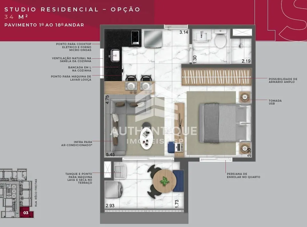 Imagem Is Vila Buarque - Apartamento à venda no bairro República - São Paulo/SP, Zona Central