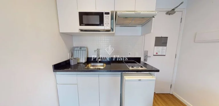 Imagem Flat no Edifício The Town Flat Service disponível para locação, com 1 dormitório e vaga