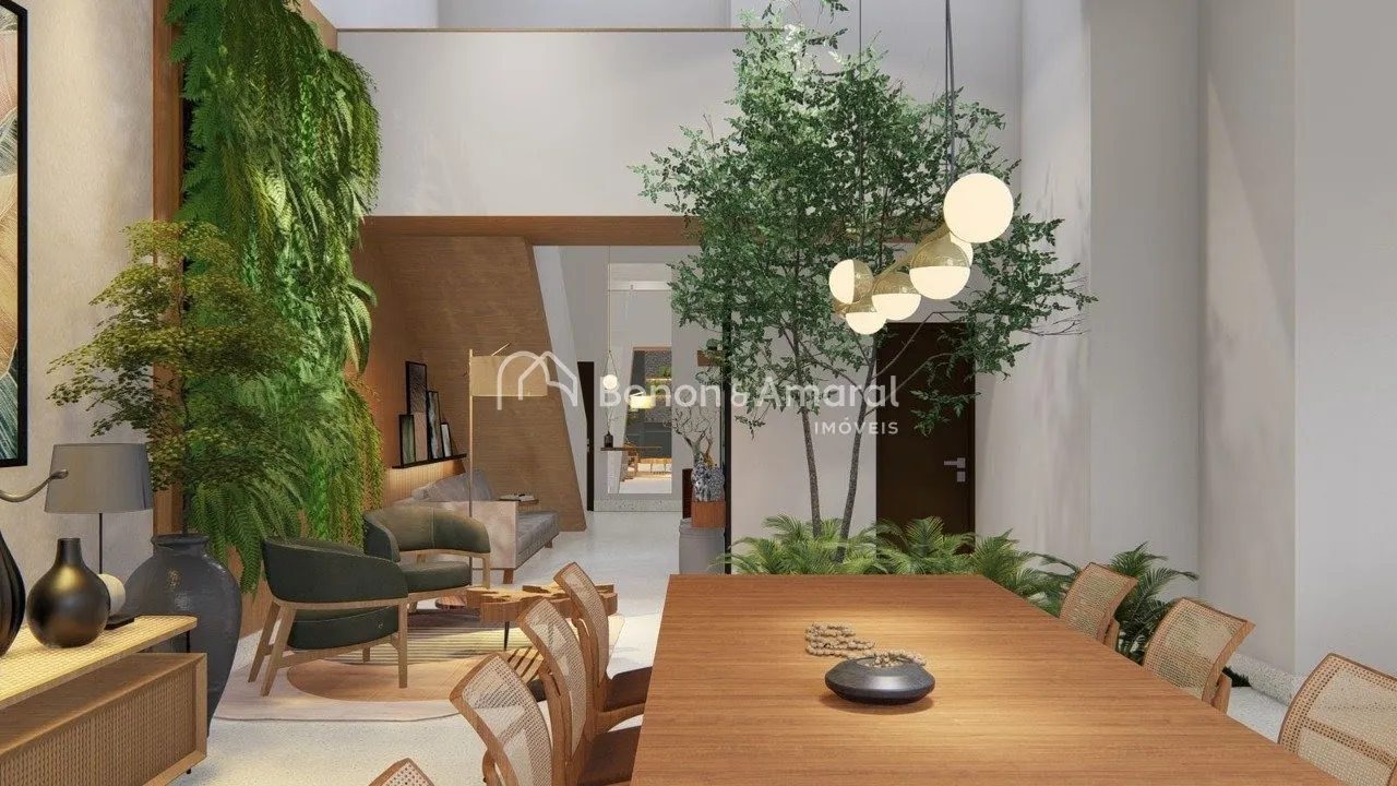 Imagem Casa à venda em condomínio em Paulínia, sobrado, em construção, 3 suites, escritório,living 2 ambientes, despensa,área gourmet integrada, 4 vagas, armários, cozinha,piscina,wc social e de serviço,aquecimento solar.