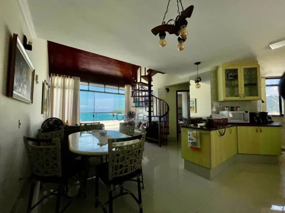 Imagem Linda cobertura duplex com vista espetacular e pé na areia - Martim de Sá - Caraguatatuba/SP