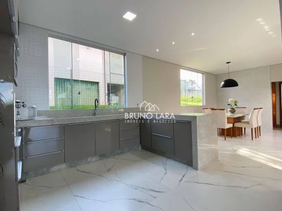 Imagem Casa com 3 dormitórios à venda, 255 m² por R$ 1.350.000,00 - Condomínio Serra Verde - Igarapé/MG