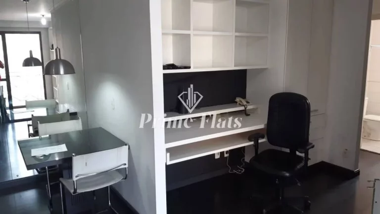 Imagem Flat disponível para venda no Quality Suítes Long Stay Vila Olímpia, com 54m², 2 dormitórios e 1 vaga