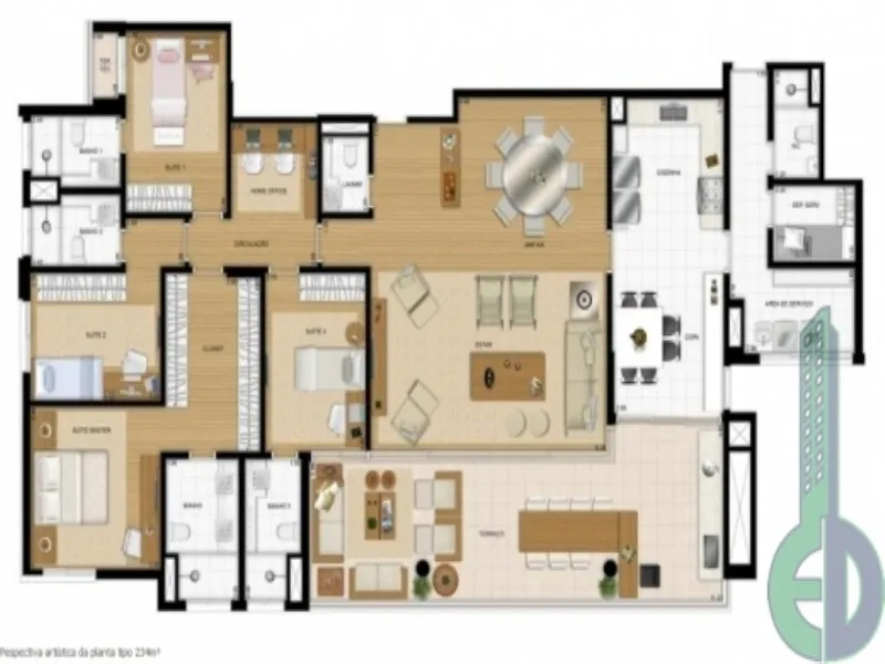 Imagem Condomínio Reserva Espaço Cerâmica São Caetano do Sul, Apartamento à venda com 4 dormitórios em Cerâmica São Caetano do Sul SP