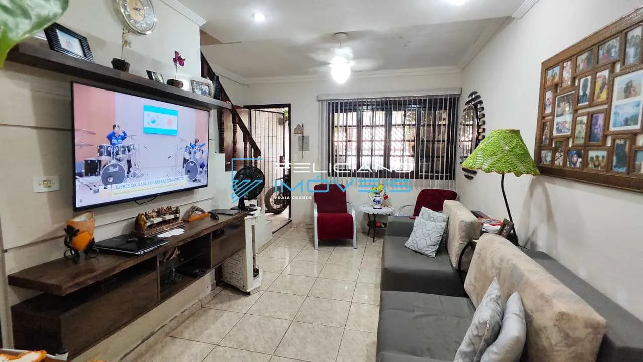 Imagem Sobrado com 2 quartos, Balneário Maracanã, Praia Grande - R$ 430 mil, Cod: 6924