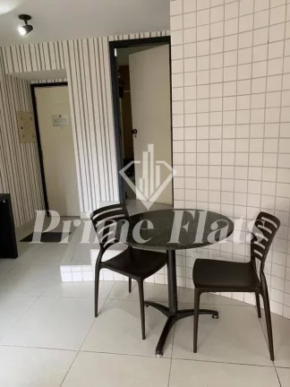 Imagem Flat disponível para venda no Hotel Paulista Wall Street na Bela Vista, com 55m², 1 dormitório e 1 vaga de garagem