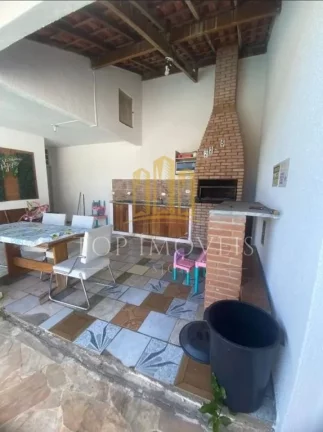 Imagem maravilhosa casa cinco dormitórios suíte varanda churrasqueira no bosque dos eucaliptos