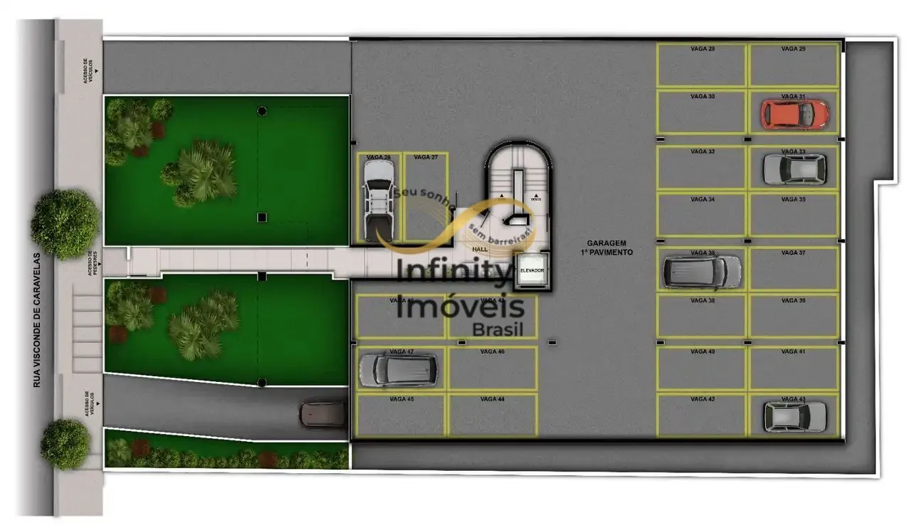 Imagem LUAR DE CARAVELAS SERRA. LAREIRA CONSTRUTORA - Apartamento à venda no bairro Serra - Belo Horizonte/MG